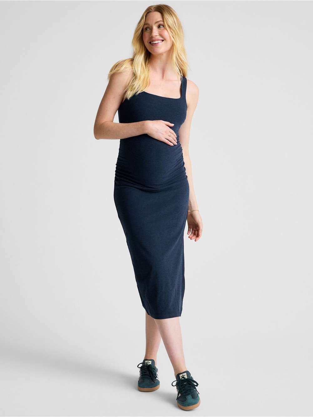 Beyond the Bump Teal Midi dress